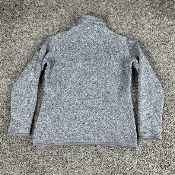 Patagonia Sweater Womens Medium Gray Better Sweater Quarter Zip Pullover Outdoor - Picture 8 of 12